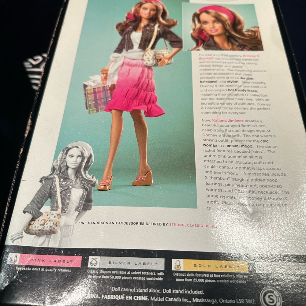 Brand new in box limited edition dooney and Burke Barbie - Picture 7 of 11